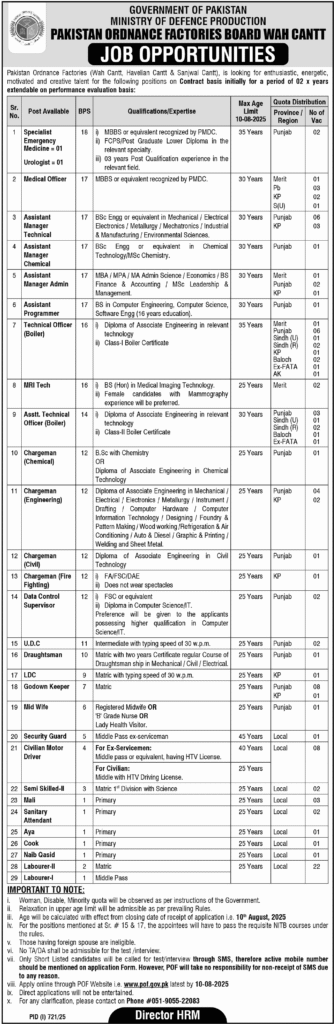 POF Jobs 2025 - Nokrishala